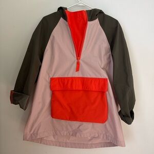 Colorblock Hooded Pullover Jacket